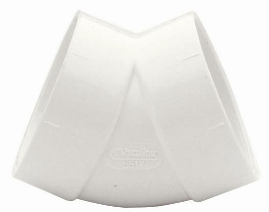 White Vacuum Fitting 45 Degrees Elbow