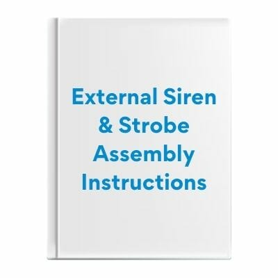 External Siren & Strobe Assembly Instructions